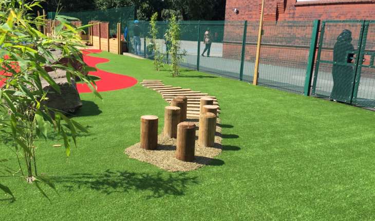 Artificial Grass and Sensory Paths